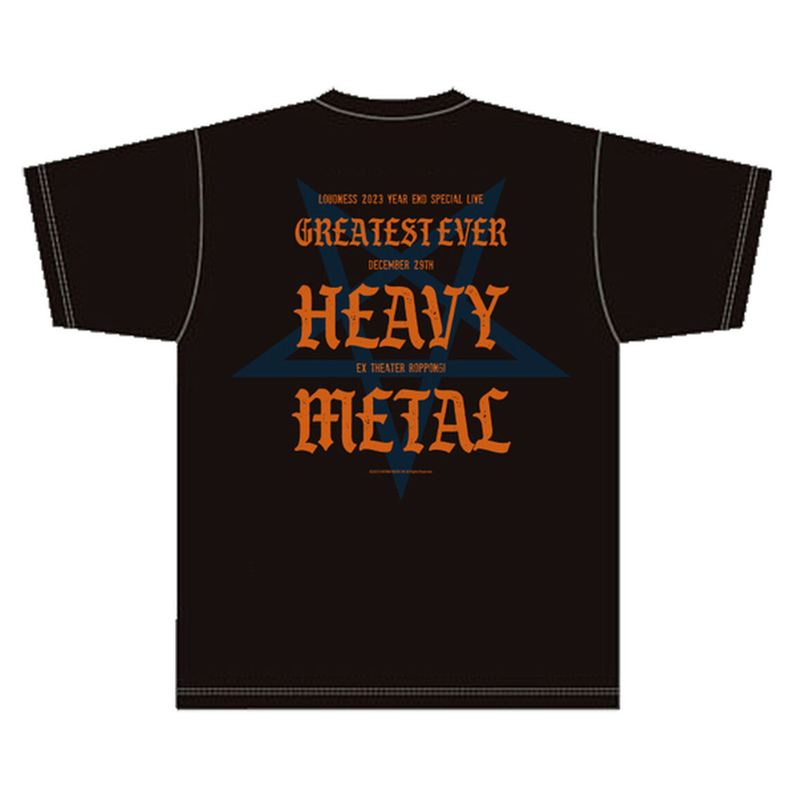 【LOUDNESS】GREATEST EVER HEAVY METAL 12/29 フォトTシャツ【BLK】／Lサイズ