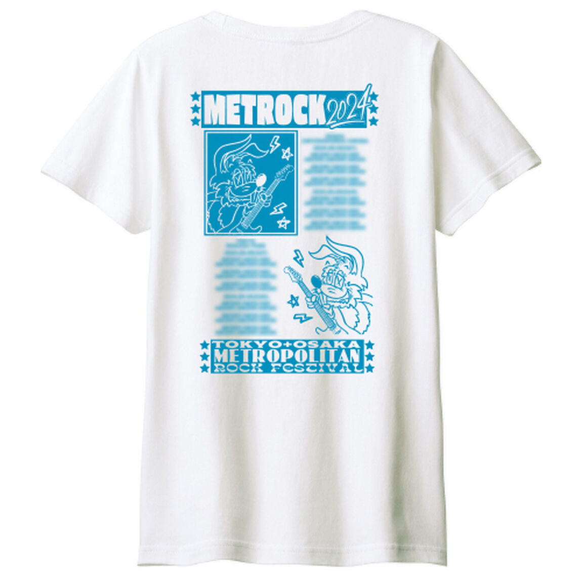 【METROCK2024】ラビットギターTシャツ WHITE S
