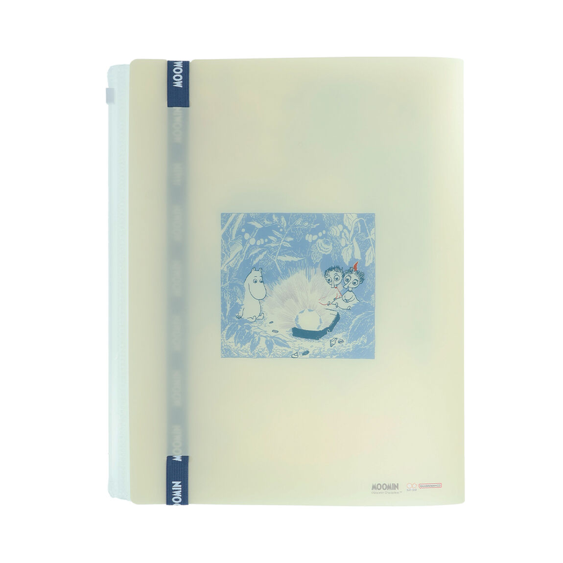 ゴムバンド付きクリアファイル５Ｐ＋Ｆ　MOOMIN　ムーミン　地図