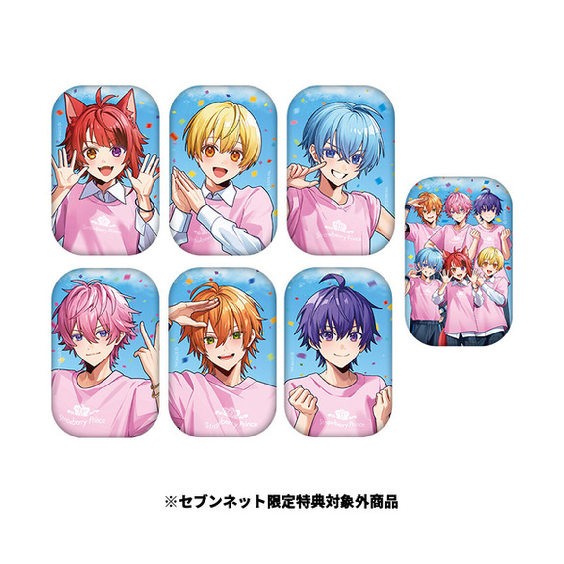 【STPR Familiyコラボキャンペーングッズ】ランダムスクエア缶バッジ （すとぷり）／特典付与対象外