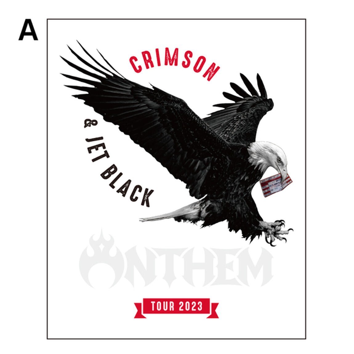 【ANTHEM】CRIMSON ＆ JET BLACK TOUR 2023　ステッカーセット（台紙付き）