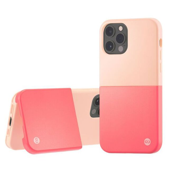 OLE stand II iPhone 12 Pro/12 ライトピンク&times;ローズレッド