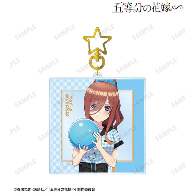 五等分の花嫁∽ 描き下ろし 中野三玖 ボウラーガールver. BIGアクリルキーホルダー（2025年3月上旬以降発売予定）