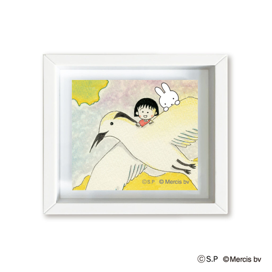 フレームマグネット　鳥さん柄　ｍｉｆｆｙ　ｍｅｅｔｓ　ｍａｒｕｋｏ