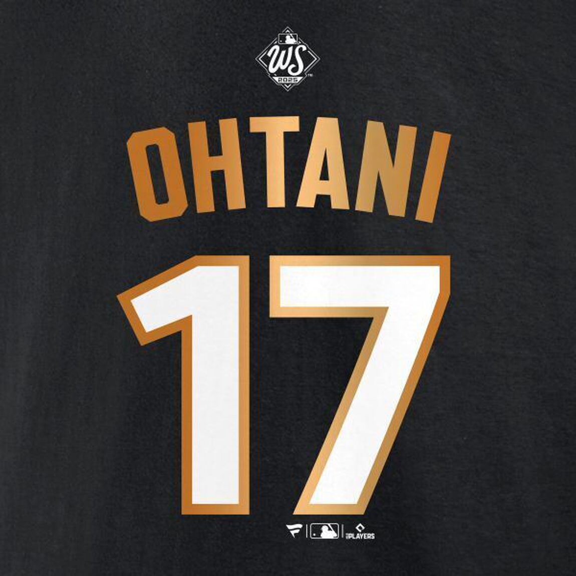 Fanatics 2025 ロサンゼルス・ドジャース 大谷翔平 ワールドシリーズ 優勝 ネームアンドナンバー   Tシャツ Lサイズ