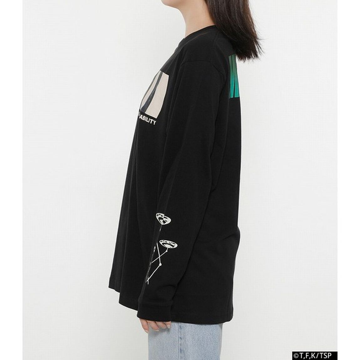 BAMEN L/S TEE PROBABILITY 3.14 BLK M