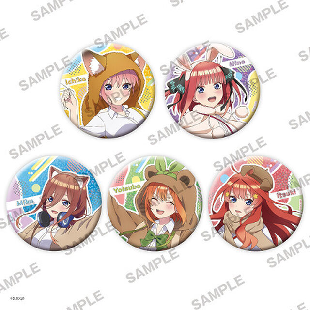 「五等分の花嫁∽」おおきなキラキラ缶バッジ【BOX】