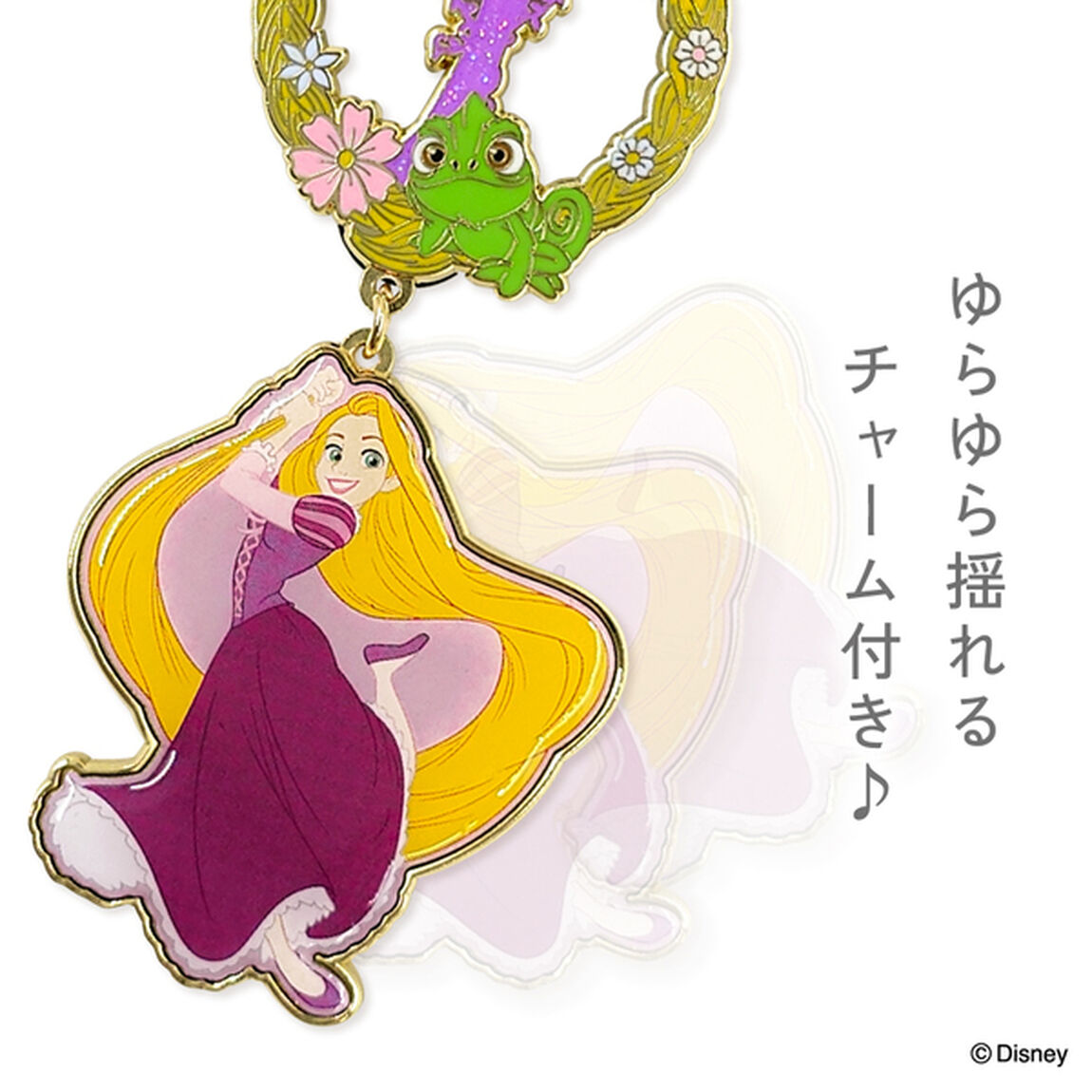 コレクションピンバッジ　ラプンツェル&パスカル