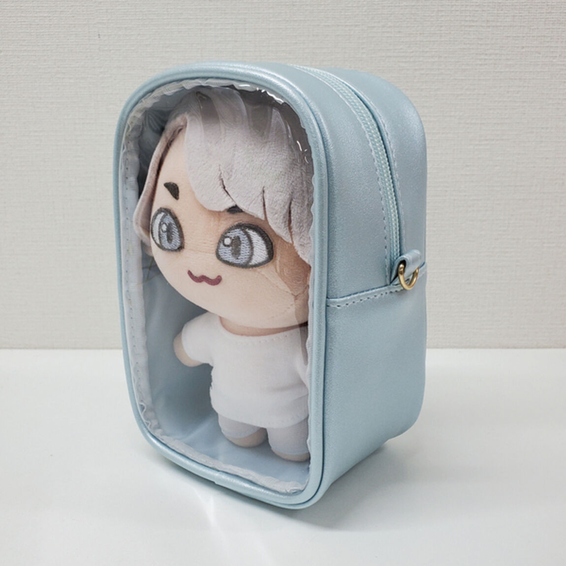 ハゴロモ　見せぬいポーチM+(パールブルー)