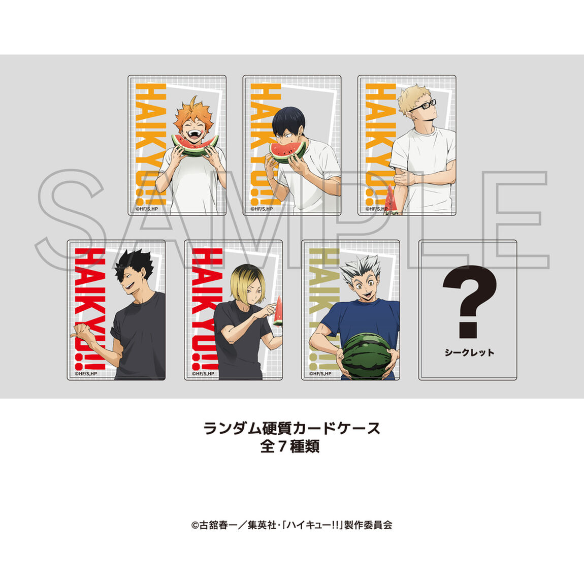 アニメ「ハイキュー!!」ランダム硬質カードケース 単品(全7種よりランダム) .