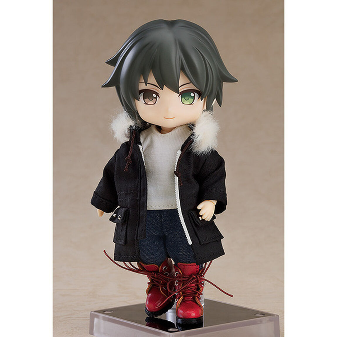 ねんどろいどどーる あったかセット  ブーツ&モッズコート（ブラック）