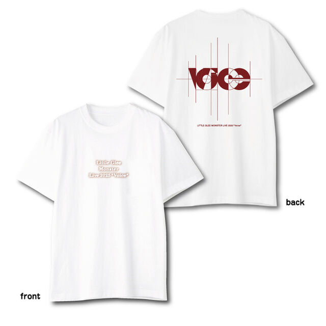 Little Glee Monster／Live 2025&rdquo;Voice&rdquo; Tシャツ／ホワイト／S