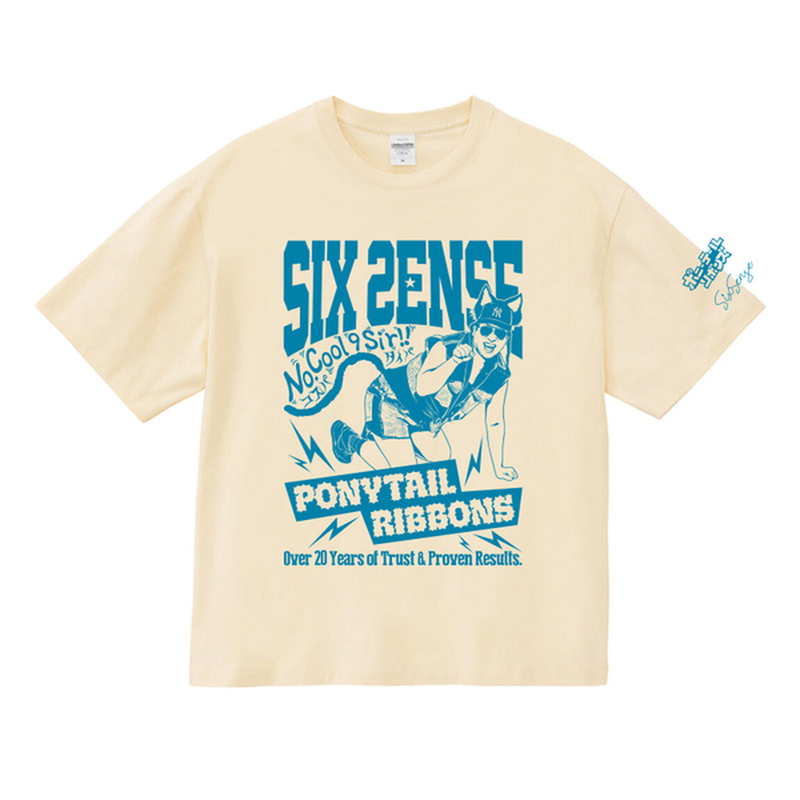 【ポニーテールリボンズ】ポニーテールリボンズ&times;SIX SENSEコラボTシャツ Mサイズ