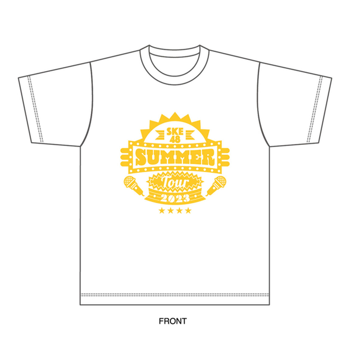 【SKE48】 SUMMER Tour 2023 Tシャツ（WHITE-L）
