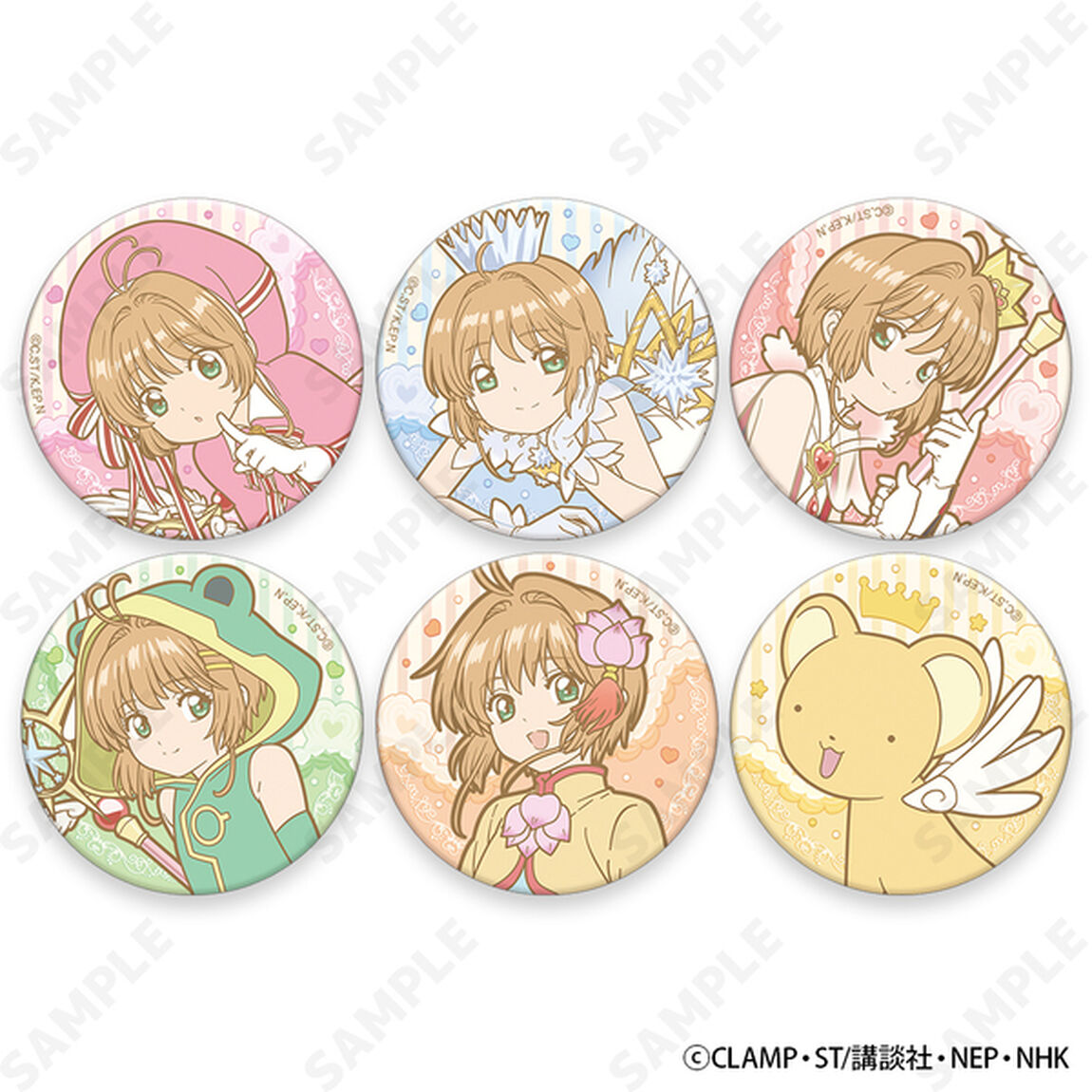 カードキャプターさくら［sweets］ トレーディングマット缶バッジ【単品】