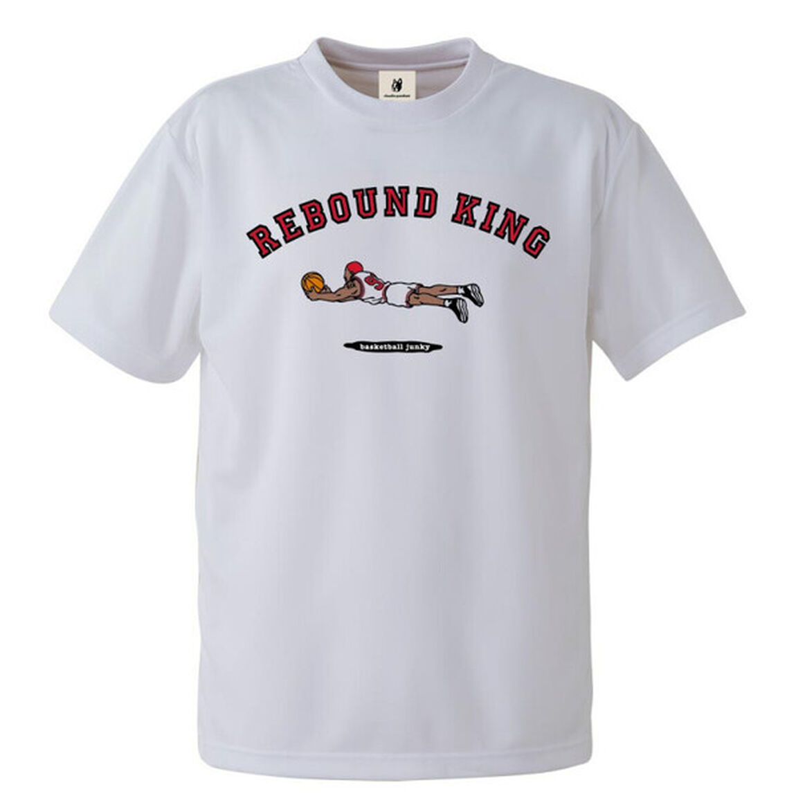 【basketball junky】REBOUND KING DryTEE WHT M＜連盟会員限定 学割対象商品＞