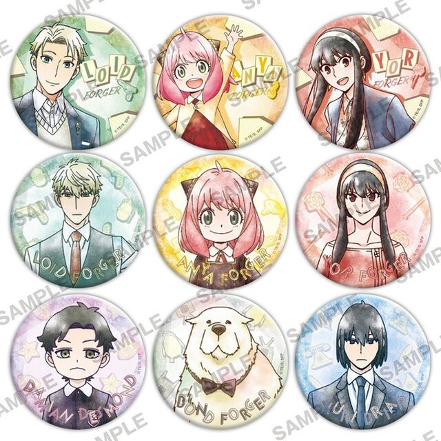 SPY&times;FAMILY　グランジデザイン缶バッジ＋76 Pack