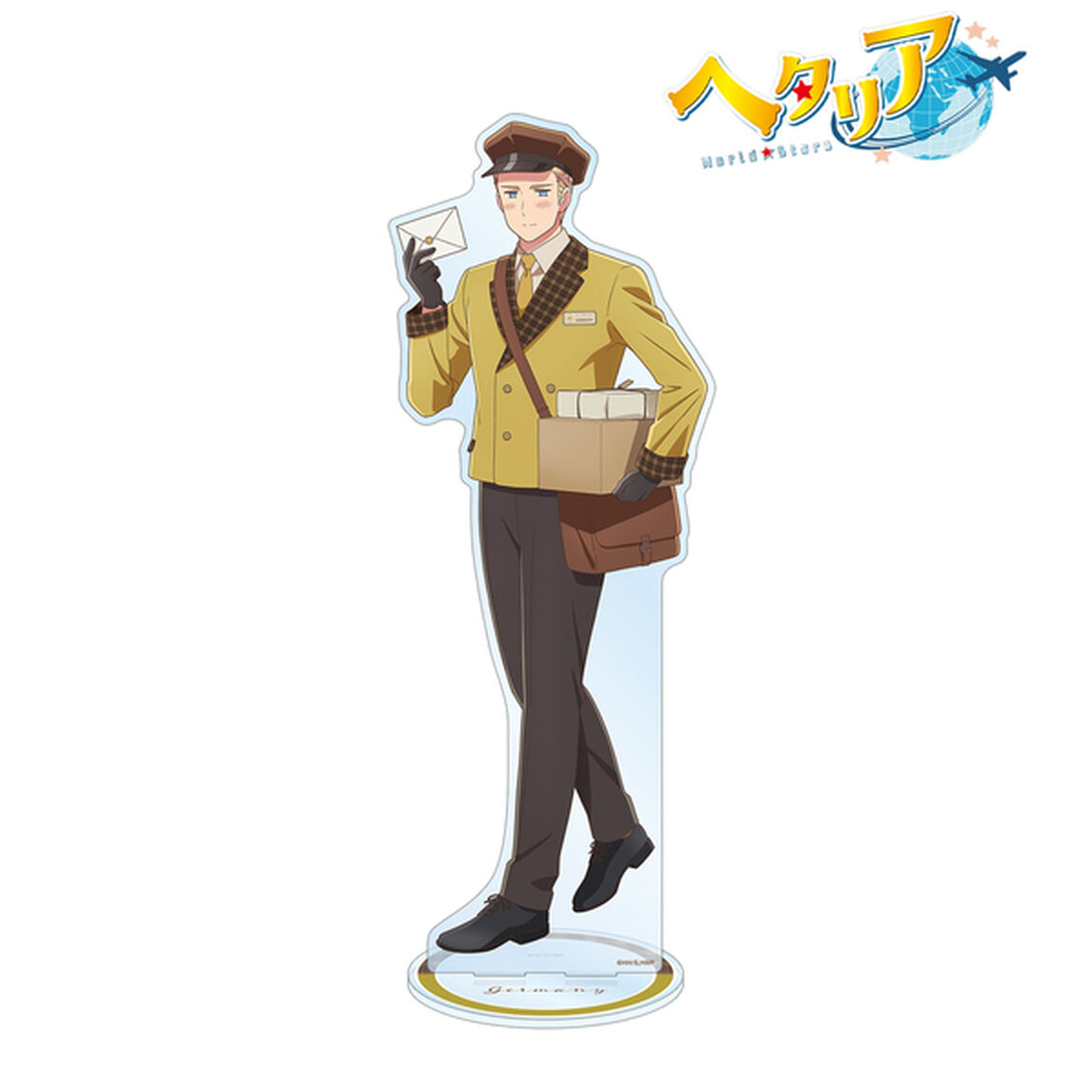 アニメ「ヘタリア World★Stars」 描き下ろし ドイツ 郵便屋ver. 特大アクリルスタンド（2025年11月中旬以降発売予定）