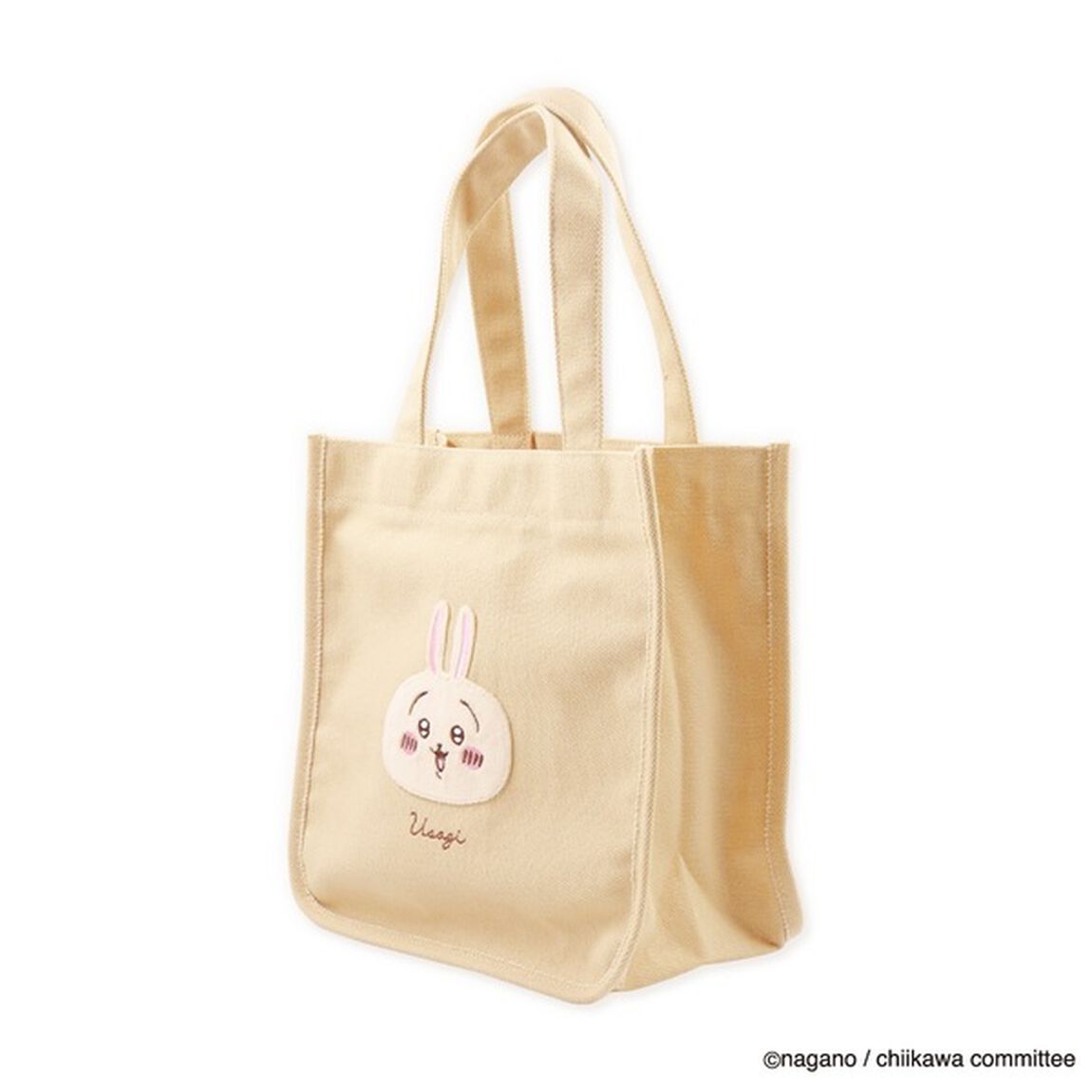 ミニトート　ふわふわワッペン　うさぎ