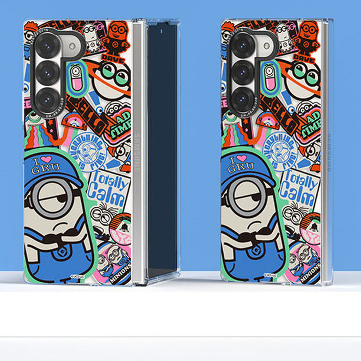 【SLBS】ミニオンズ ブルー スリム Impression Case  for Galaxy Z Fold6