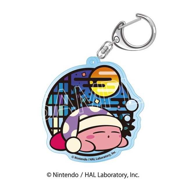 星のカービィ 切り絵シリーズ　アクリルキーホルダー　Cスリープ