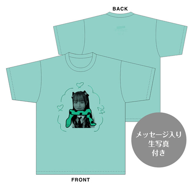 西井美桜　生誕記念Tシャツ(M)＆メッセージ入り生写真（2025年3月度）