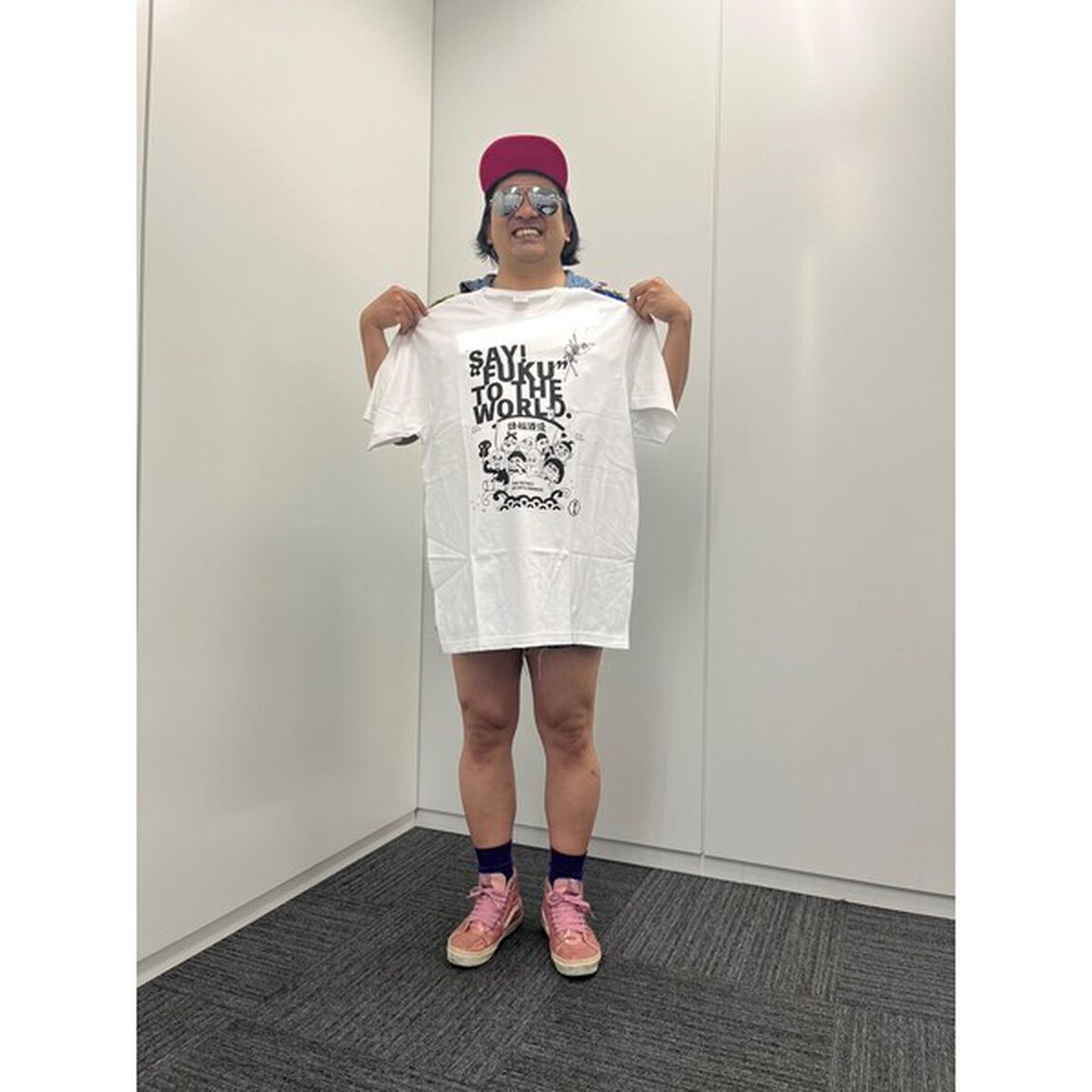 【ポニーテールリボンズ】オリジナルボトル購入者限定販売 ユイチンメッセージ付き請福オリジナルTシャツ XLサイズ