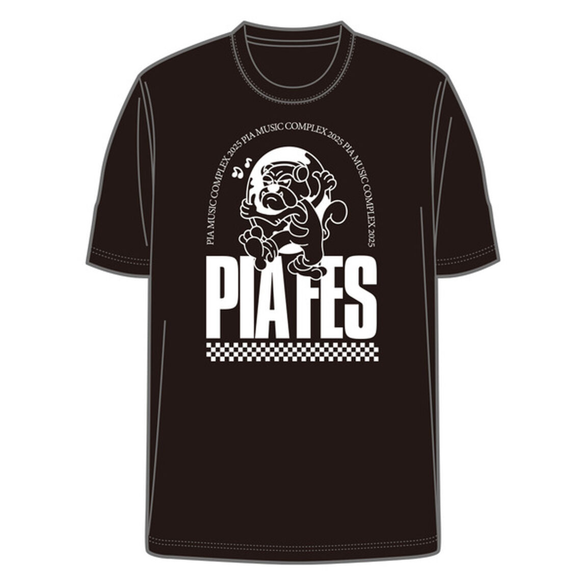 PIA FES 2025 ブルドッグTシャツ 黒 S