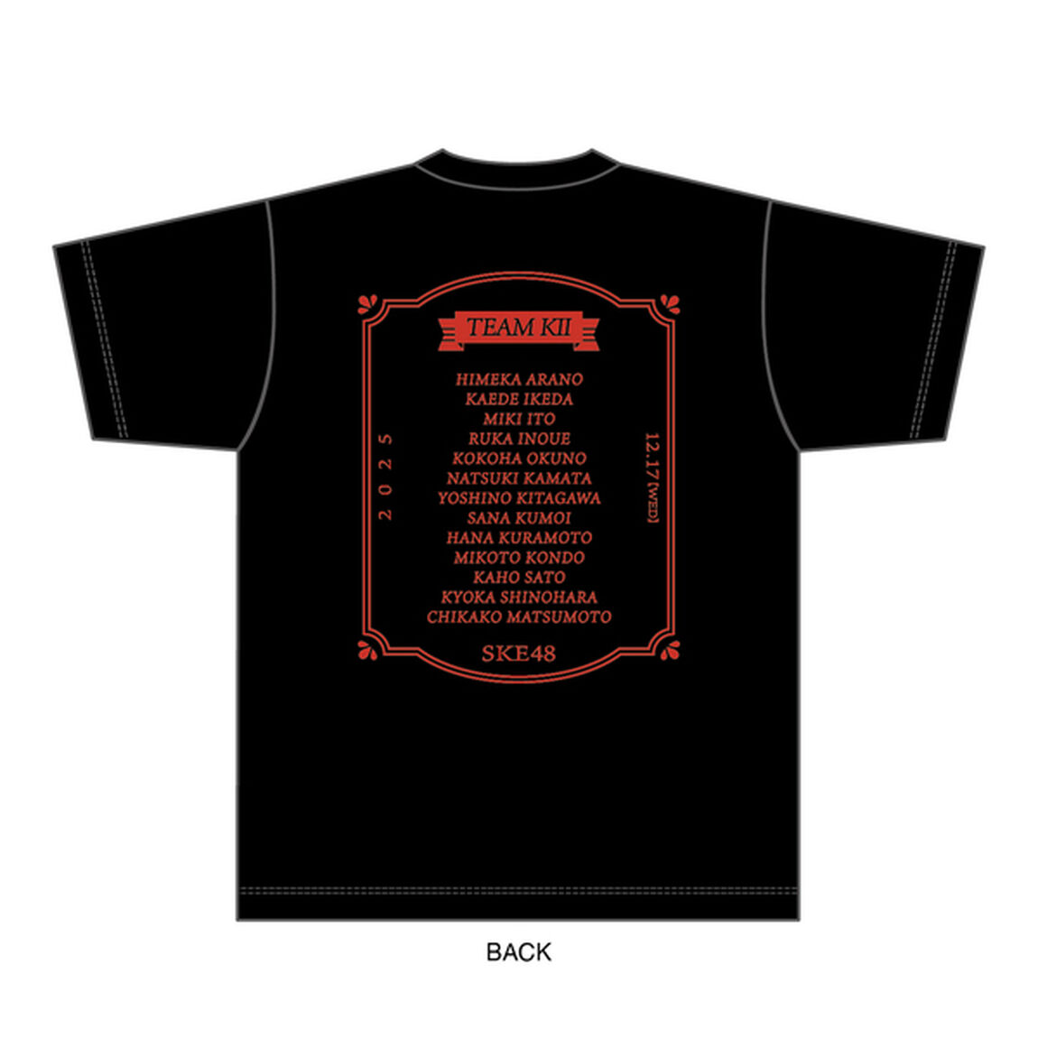 【SKE48】SKE48真冬のTEAM歌謡祭　Tシャツ　XL　【チームKＩＩ】
