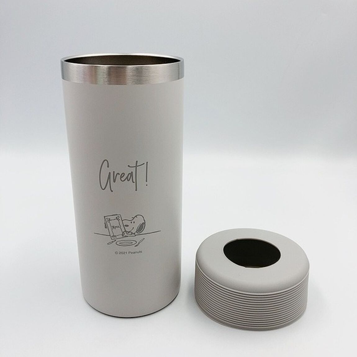 ステンレスボトルホルダー　GRY　スヌーピー