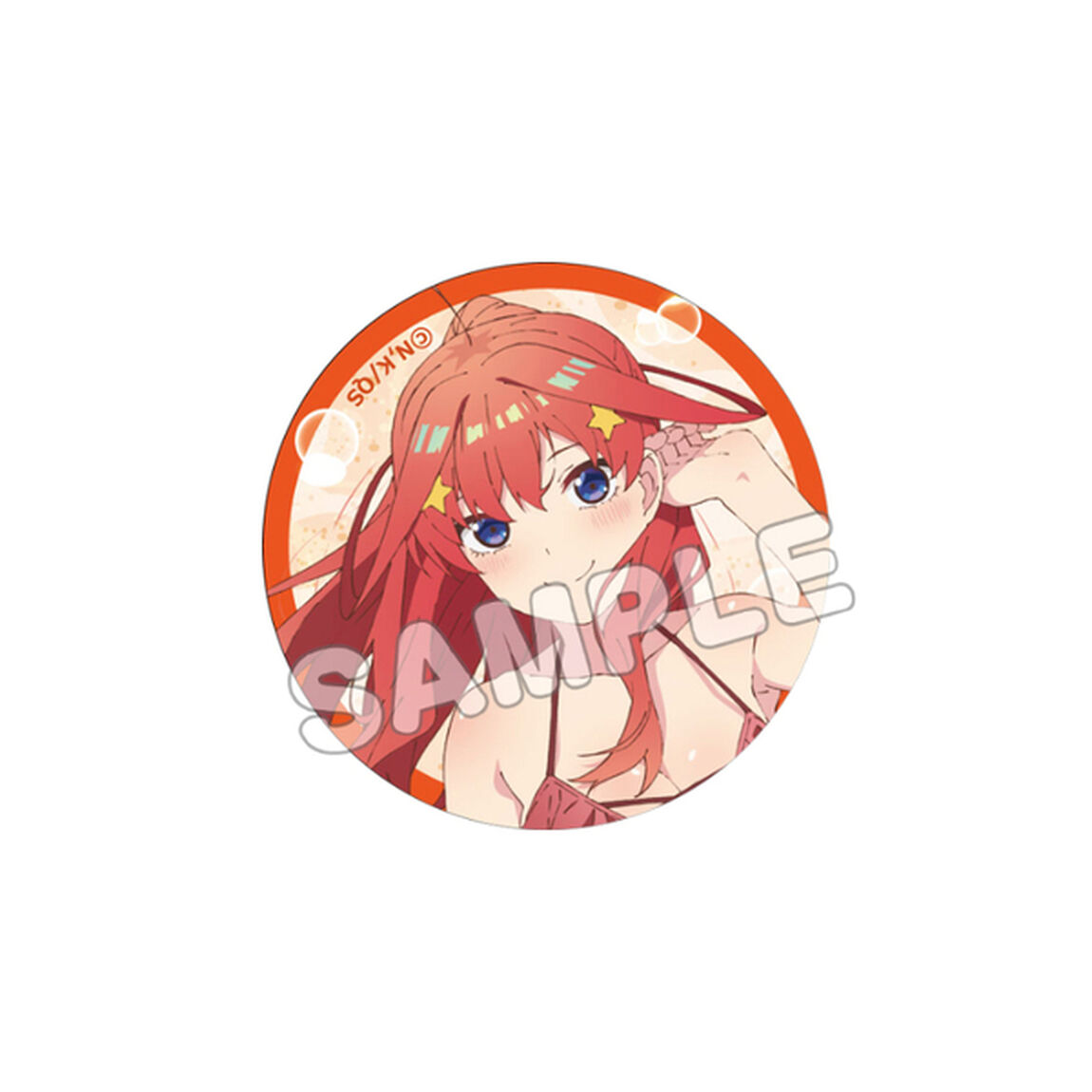五等分の花嫁∽／描き下ろし缶バッジ(水着)／中野五月