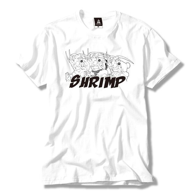 ゆるキャン△ 海老 Tシャツ ホワイト　Ｍ（2023年6月以降発売予定）