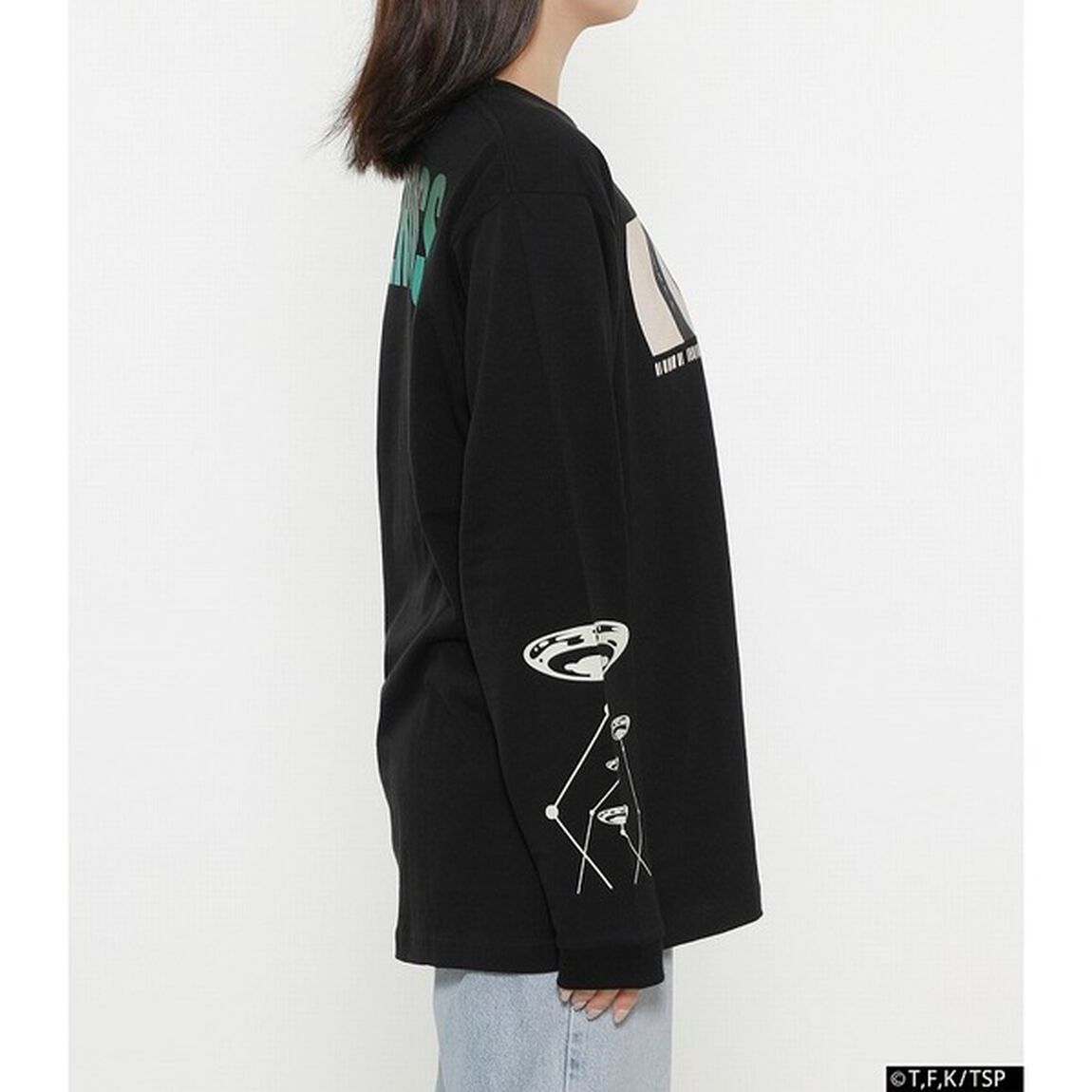 BAMEN L/S TEE PROBABILITY 3.14 BLK M
