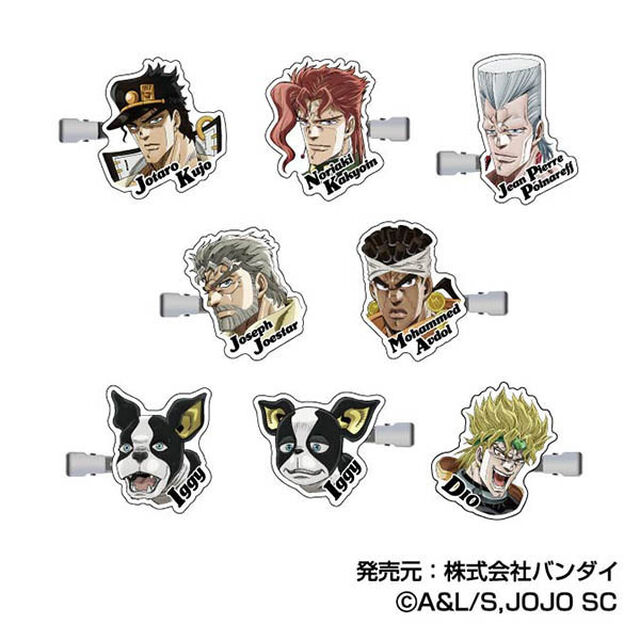 コレクションヘアクリップ　ジョジョの奇妙な冒険　スターダストクルセイダース【BOX】