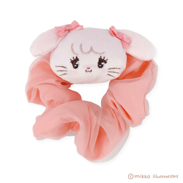 ぬいぐるみ付シュシュ　キャミ　　mikko illustrations