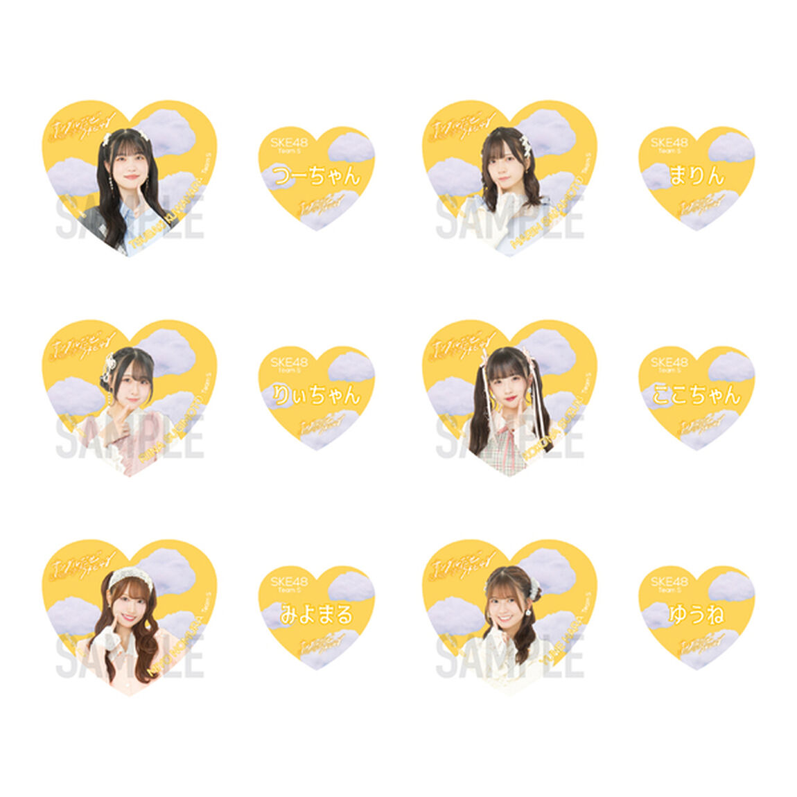 【SKE48】9杉本りいな 「サンダルだぜ」　ステッカー2枚セット【EC限定】