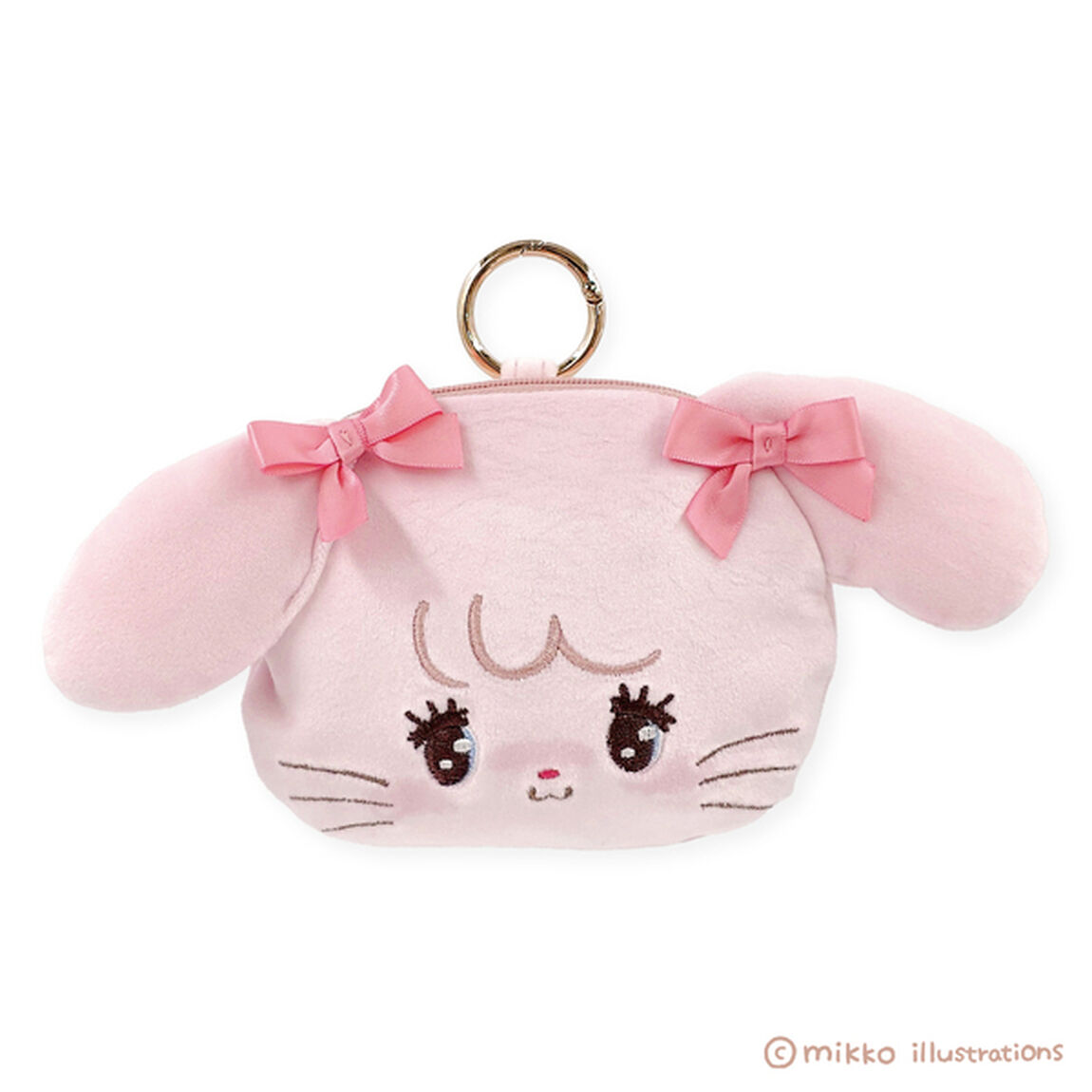 ダイカットフェイスぬいぐるみエコバッグ　キャミ　　mikko illustrations