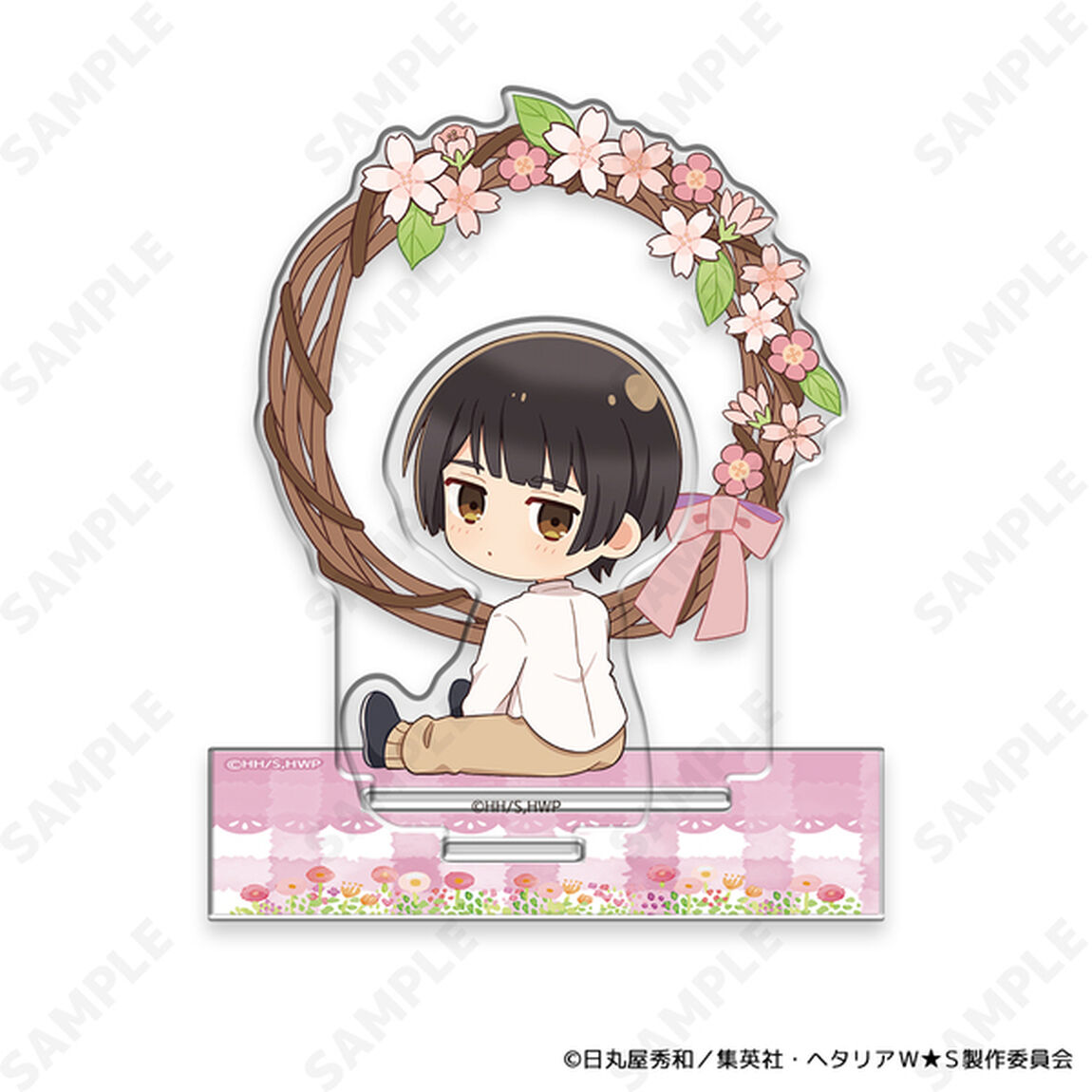 ヘタリアWorld★Stars アクリルスタンド 3.日本〜Flower Shower〜[ドレセレmini]（2026年1月以降発売予定）