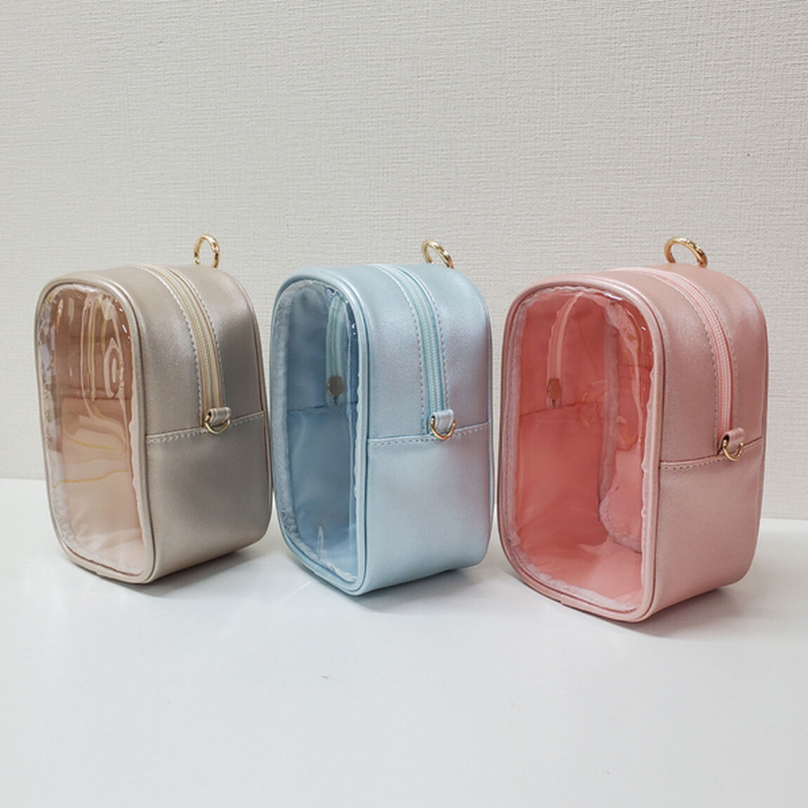 ハゴロモ　見せぬいポーチM+(パールブルー)