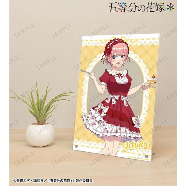 五等分の花嫁＊ 描き下ろし 中野一花 ショートケーキイメージコーデver. A4アクリルパネル（2026年6月上旬以降発売予定）