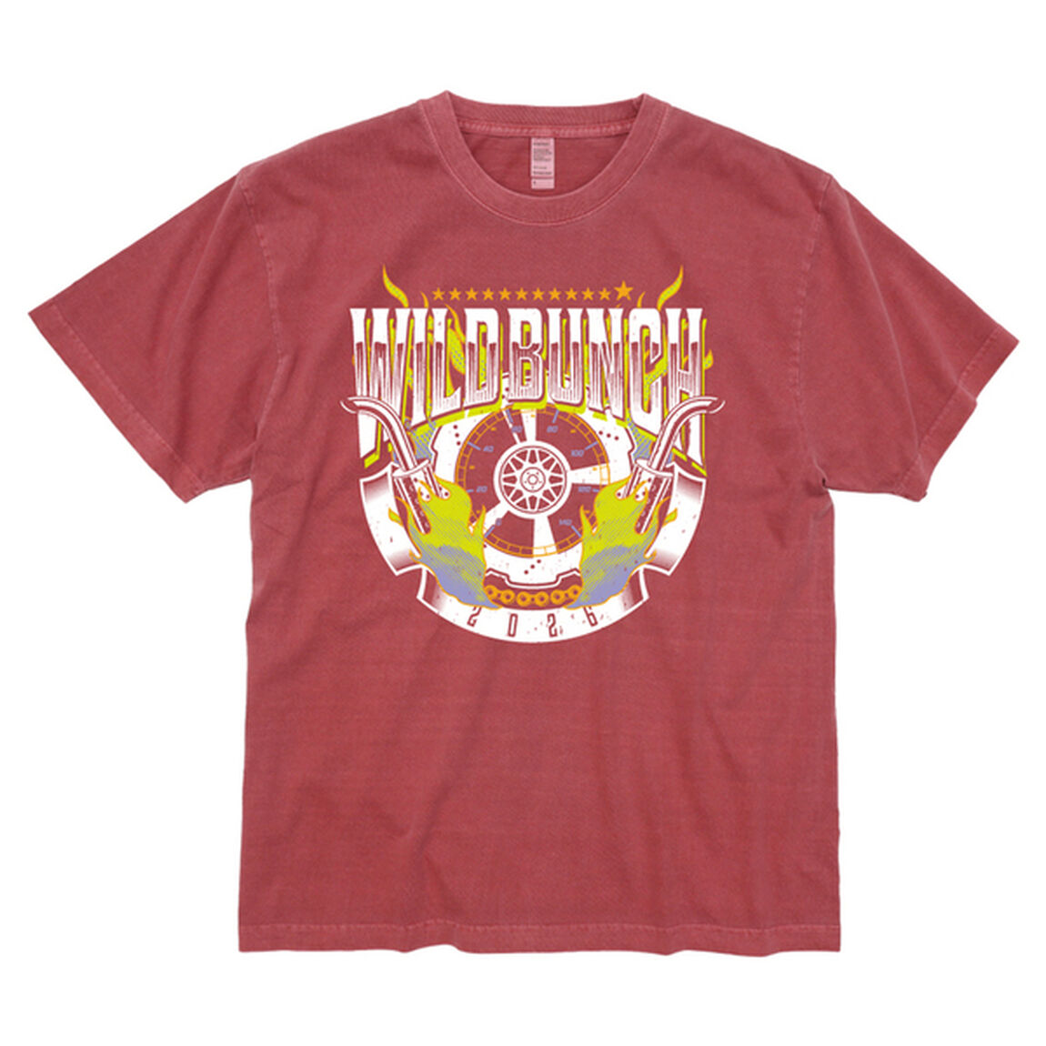 WILD BUNCH FEST. 2026 欧米 TEE ヴィンテージレッド Sサイズ