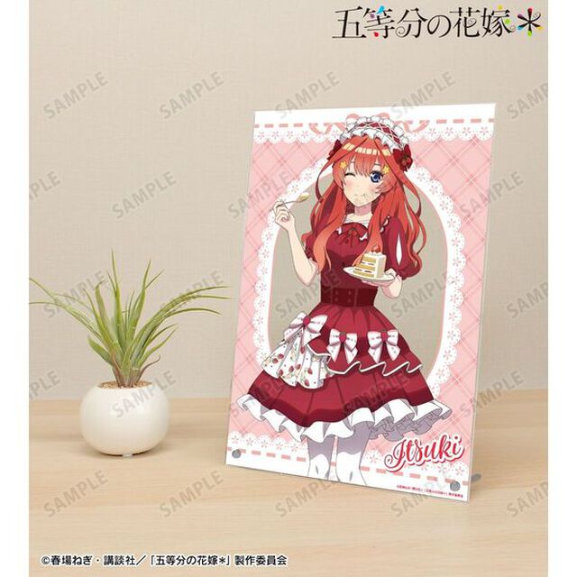 五等分の花嫁＊ 描き下ろし 中野五月 ショートケーキイメージコーデver. A4アクリルパネル（2026年6月上旬以降発売予定）