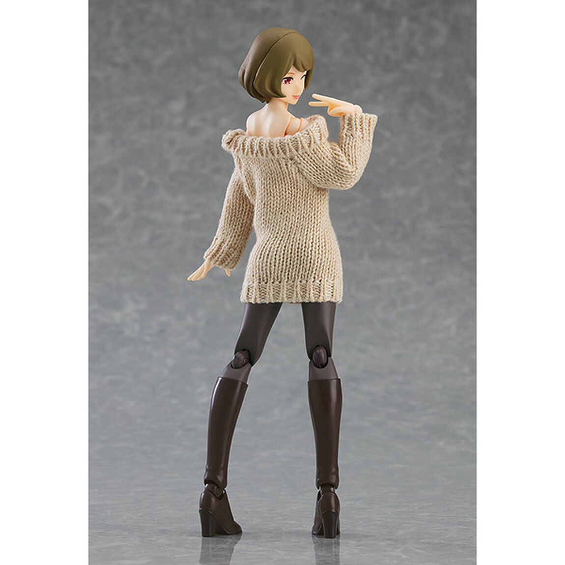 figma Styles  オフショルセーターワンピ（ベージュ）（2023年5月発売予定）