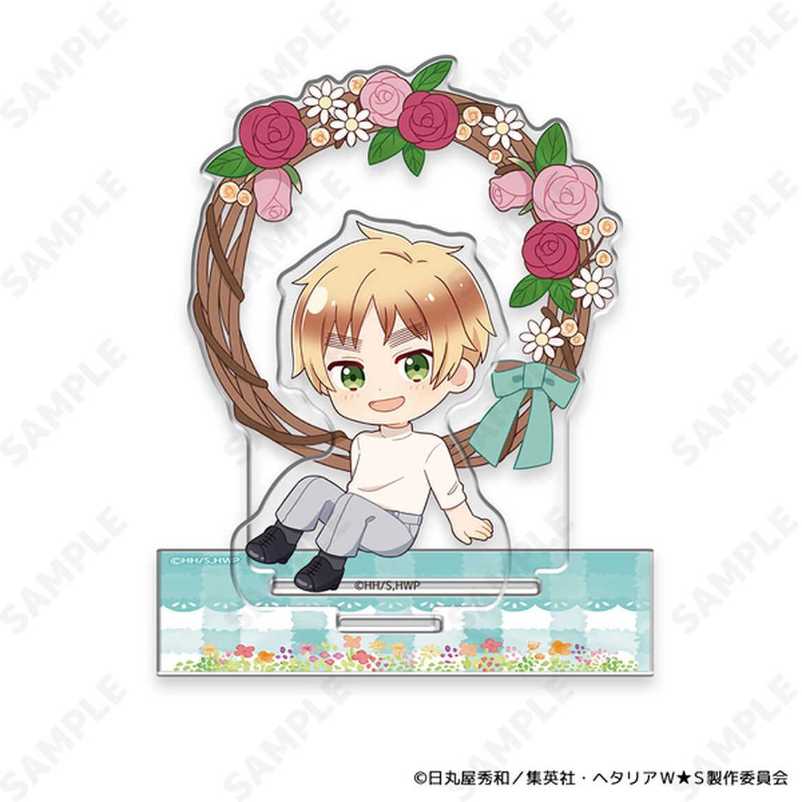 ヘタリアWorld★Stars アクリルスタンド 5.イギリス〜Flower Shower〜[ドレセレmini]（2026年1月以降発売予定）