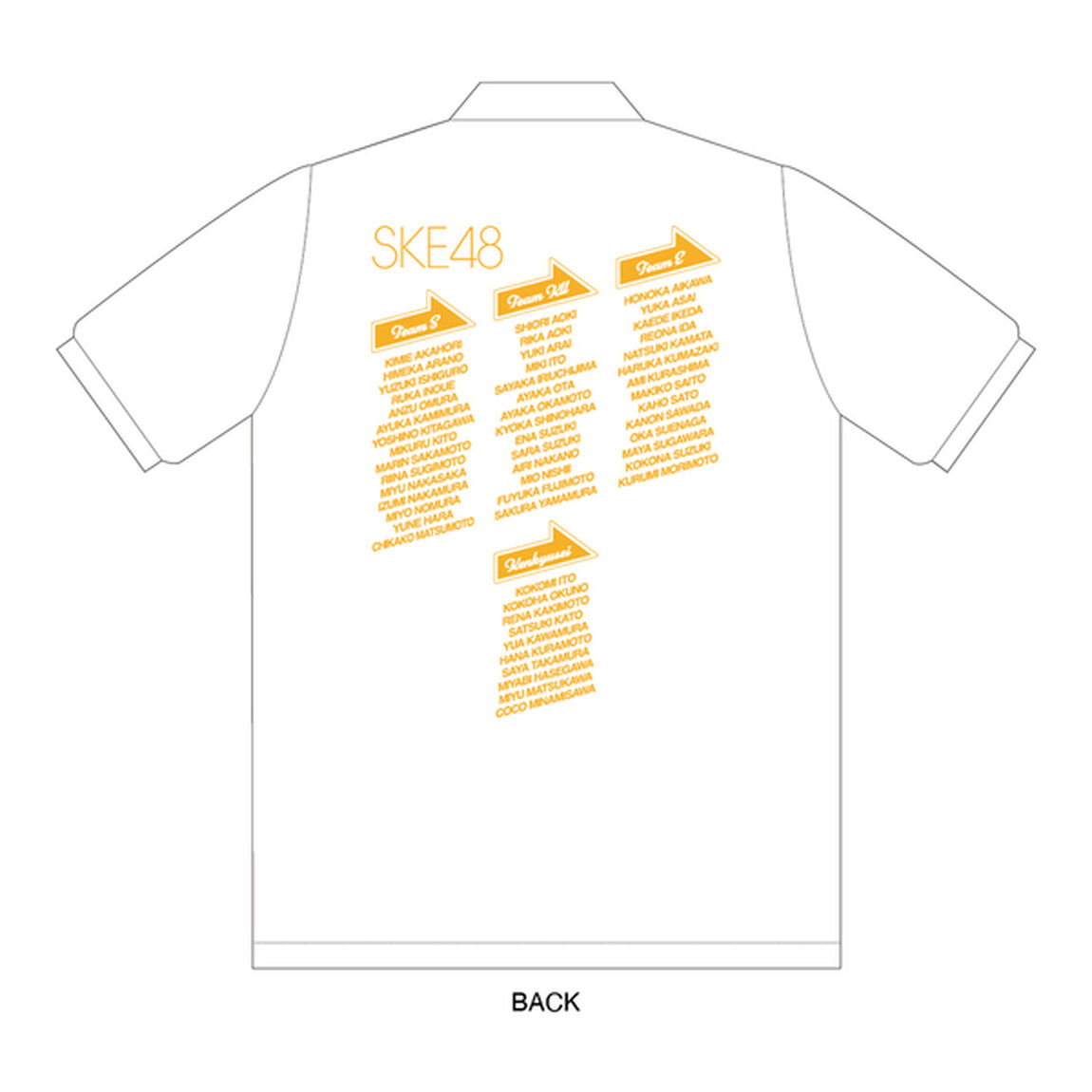 【SKE48】SKE48 16th Anniversary Festival 2024 ポロシャツ（WHITE-L）