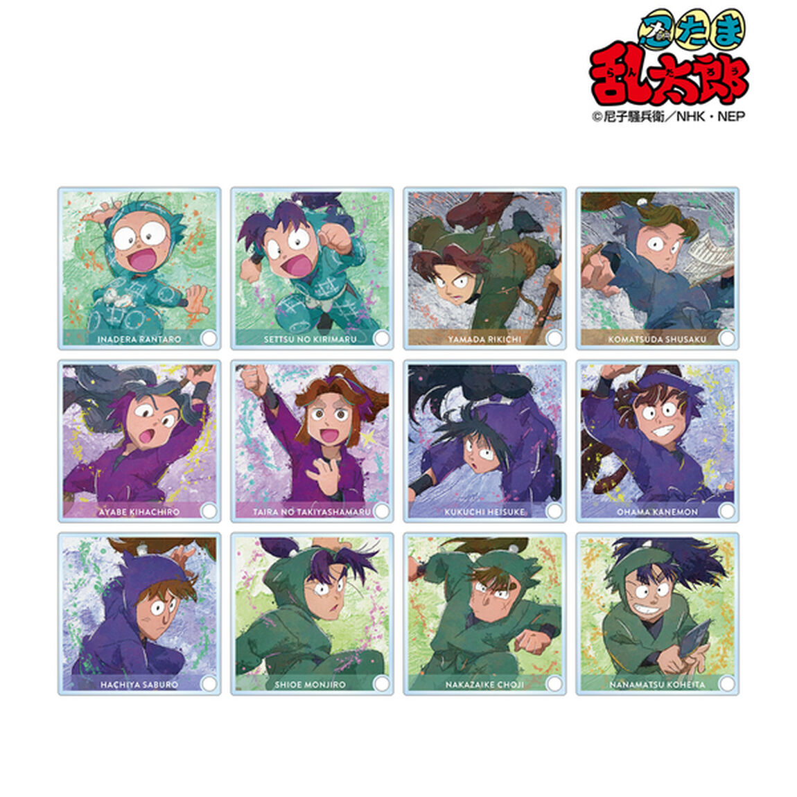 忍たま乱太郎 トレーディング grunge CANVAS アクリルスタンドパネル ver.A【単品】（2025年11月下旬以降発売予定）