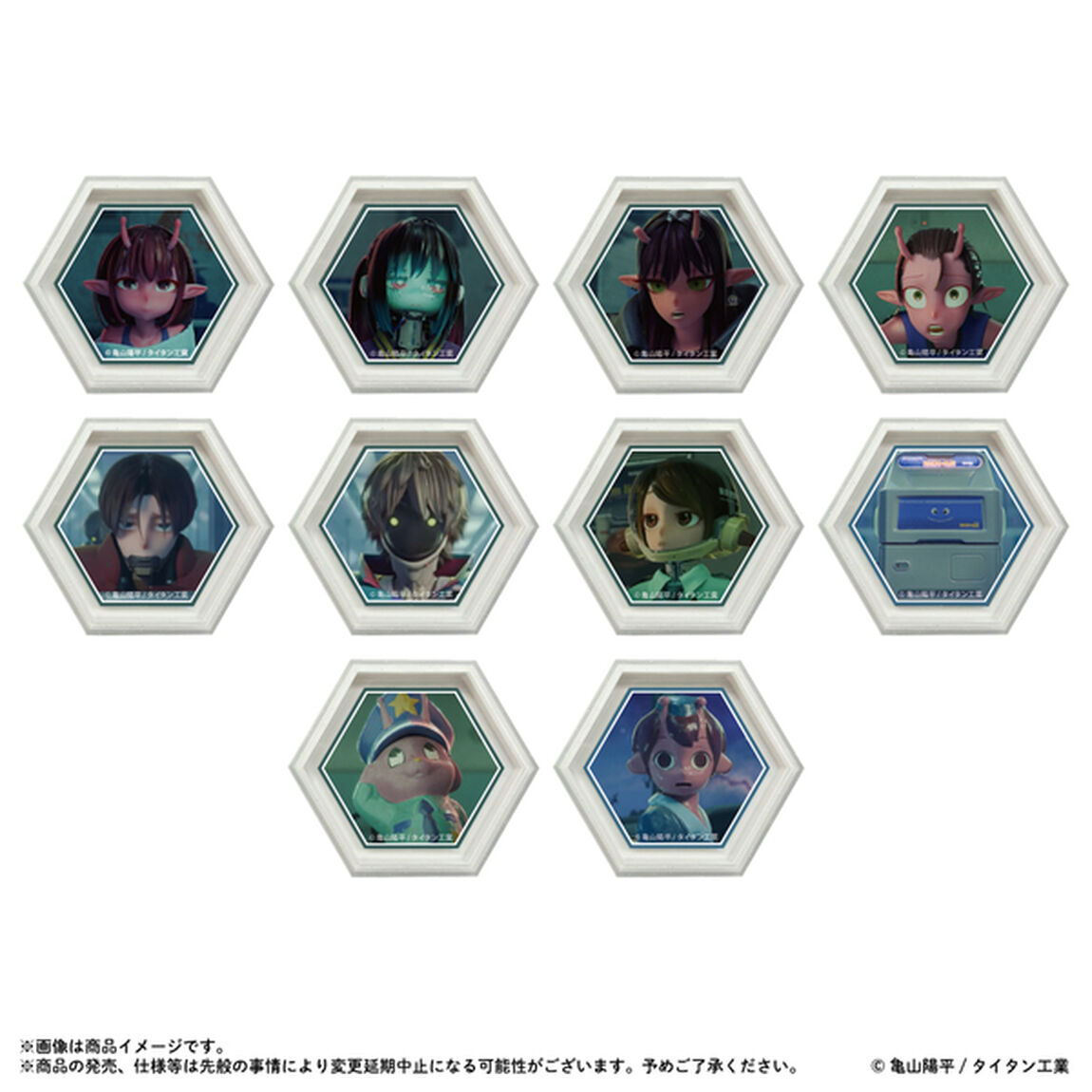 銀河特急 ミルキー☆サブウェイ 六角ミニキャンバスマグネット　単品【単品】（2026年5月以降発売予定）