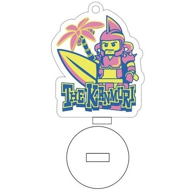 【THE冠】アクリルキーホルダー ピンク（台座スタンド付き）