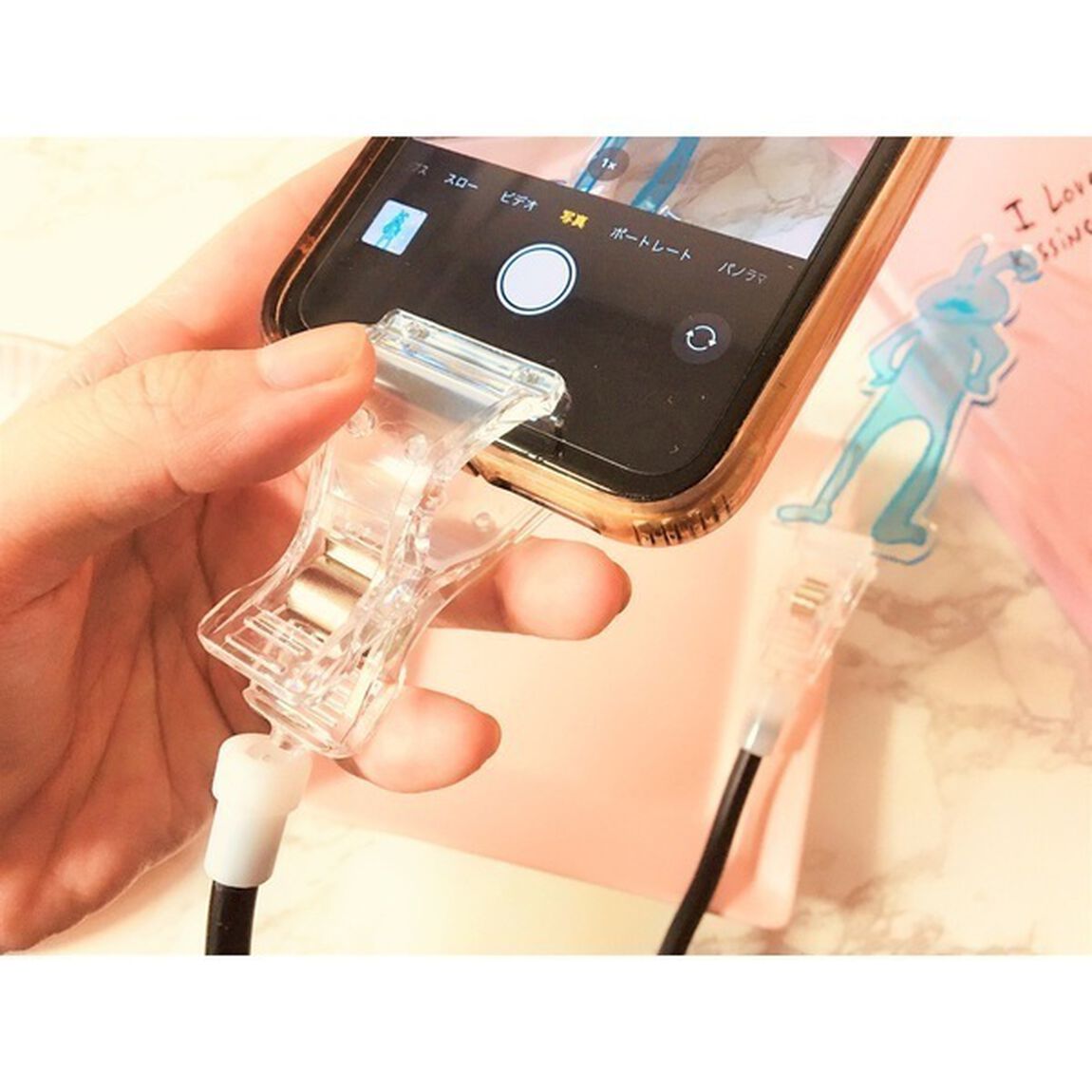 【セブンネット限定】推し色 アクスタ撮影アシスタントワイヤー ホワイト