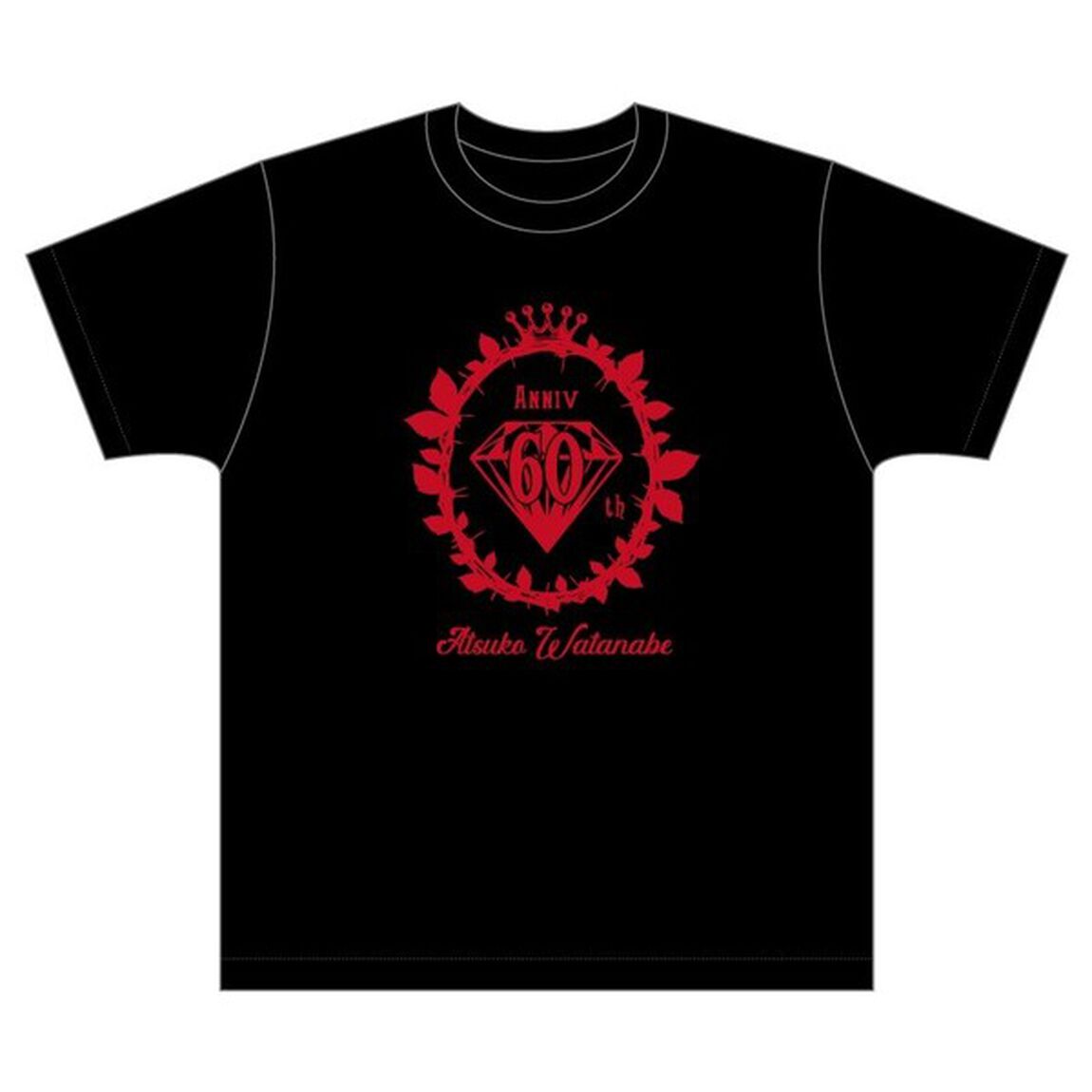 渡辺敦子還暦記念感謝祭「還暦でも心はダイアモンド」Tシャツ 黒 XLサイズ